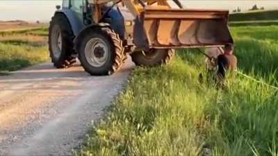 to get the car out of the ditch