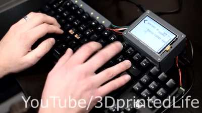 I made a keyboard that shocks and blinds you if you "pluck", or if you type too slowly while playing its built-in minigames