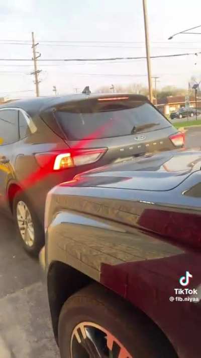 The wittiest road-rage ever.