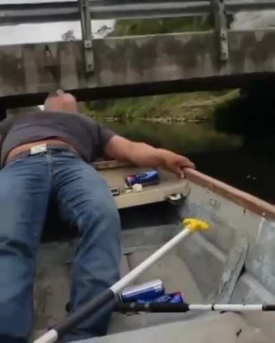 Don't sleep on a boat.