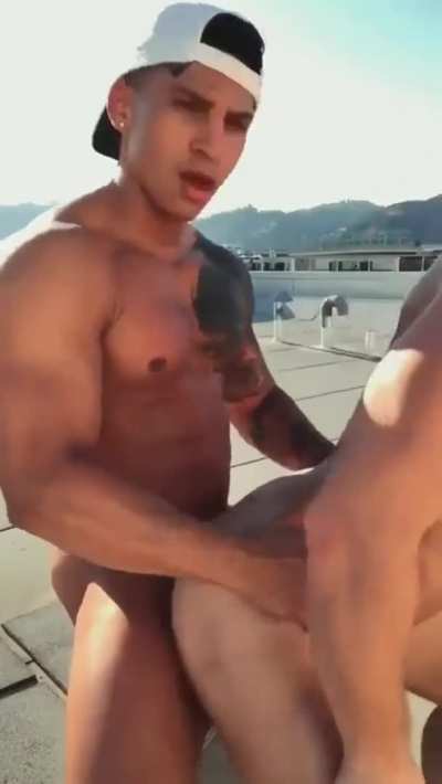 Rooftop fucking.