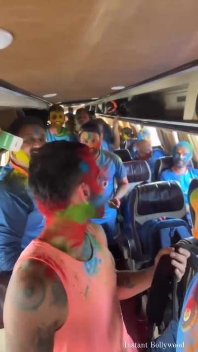 Happy Holi in Morning and King Kohli in Evening