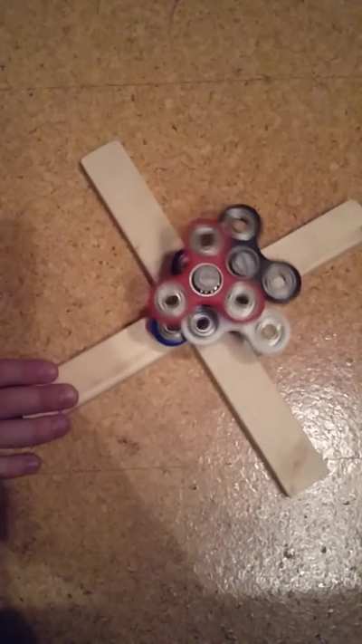 Putting old fidget spinners to use