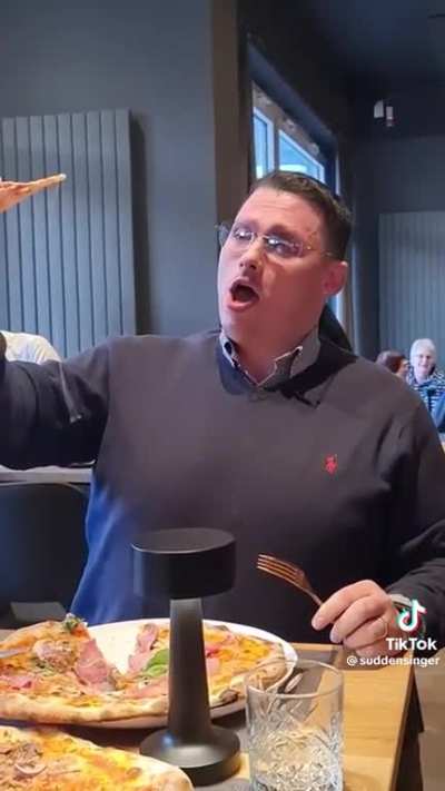 POV: You're an Opera singer in a restaurant 