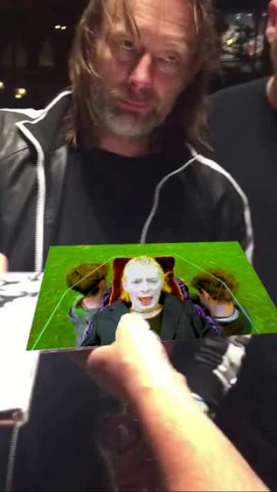 Thom didn&rsquo;t want to sign it :(
