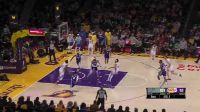 [Highlight] Westbrook can't keep his eyes off the captivating Derrick White as Keita Bates-Diop cuts for an open dunk!