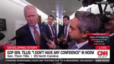CNN to THOM TILLIS: &ldquo;Trump called you a loser.&rdquo; (&amp;amp; his retort is top-notch... I think 🤔)