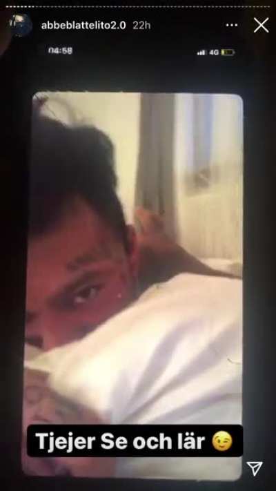 Abbe blattelito kommer ut p&aring; sin insta