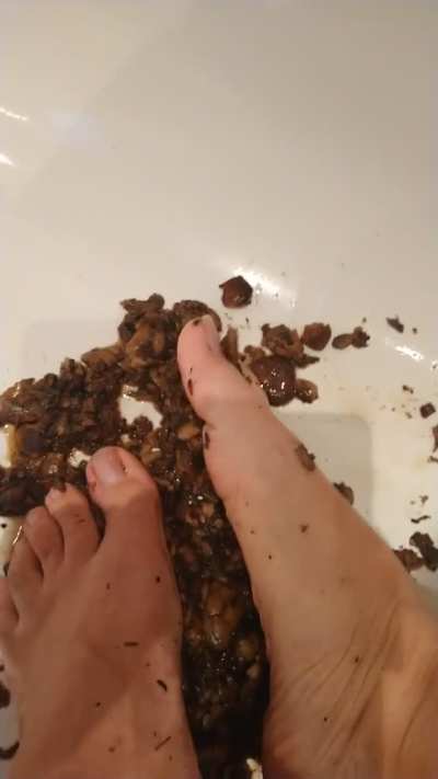 Crushing mushrooms
