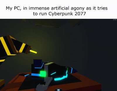I don't actually own Cyberpunk, but you can see my FPS in the top right corner of the GIF, and that should give you enough context.....