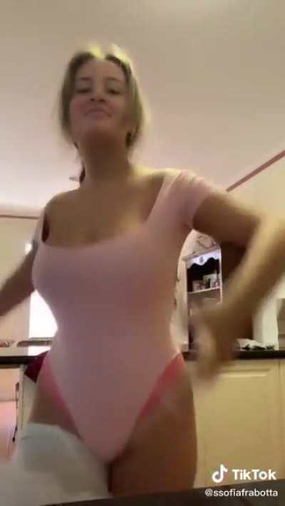 Busty ballerina