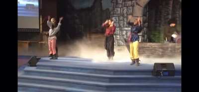 Believe it or not, this is from a Canadian church&rsquo;s rendition of The Princess Bride. Wesley had just walked on water, and Vizzini is&hellip;doing the same apparently.