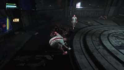 Batman beats the crap out of Professor Pyg and his dollotrons while "Crazy" by Gnarls Barkley plays in the background