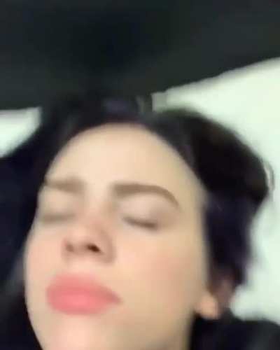 She likes playing with her mouth