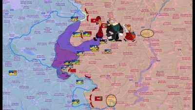 Ruzzians: "Nooo, you can't just walk in, crush our defence and take your territories back!". Ukrainians:
