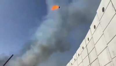 IDF using a trebuchet - Israel-Lebanon border, 2024