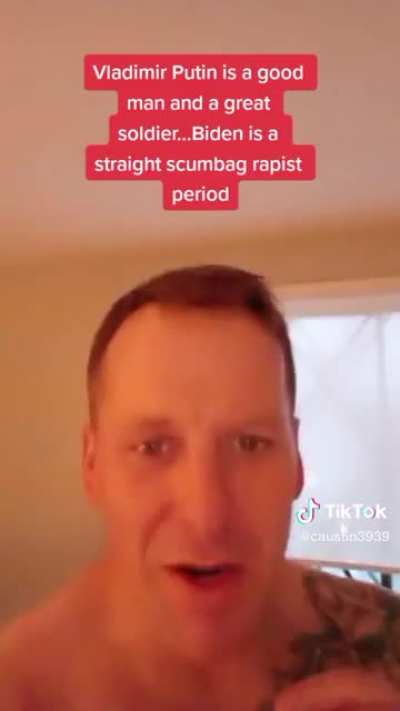 Anti-American MAGA Nazi, brainwashed by Russian propaganda on social media, is now a Putin fan boy