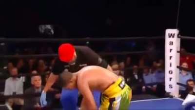 Boxer gets knocked out after the round is over