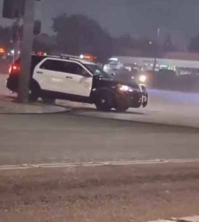 To ram the police