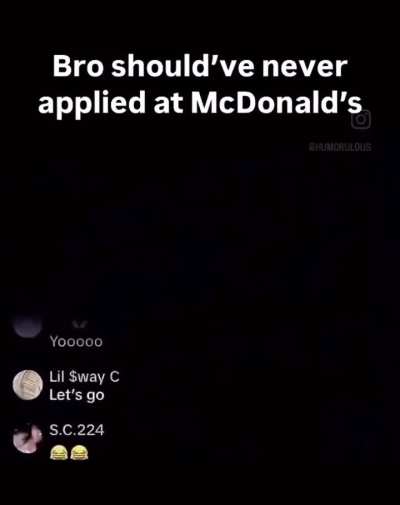 Ain&rsquo;t no way dude 😭