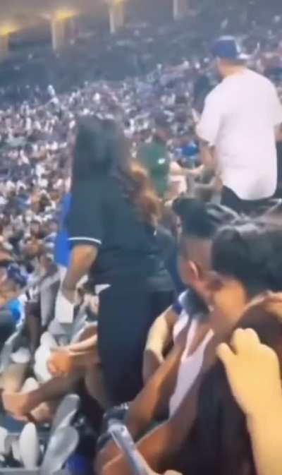 Man getting booted from game makes a 200iq move to blend in.