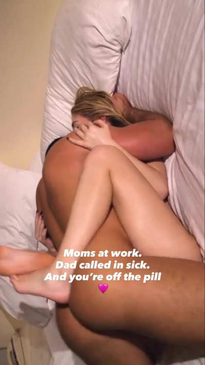 Daddy sensed that his daughter was in heat.