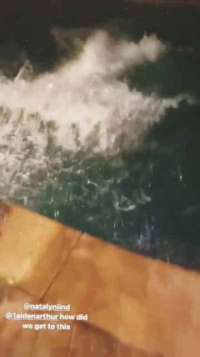 Midnight swim.