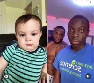 Look at the child&rsquo;s reaction!!