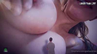 Could you handle Penny&rsquo;s giantess boobs?? 