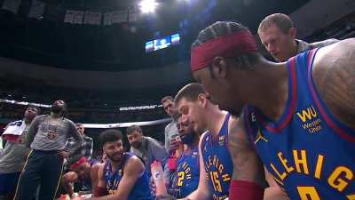 Jokic inside the huddle