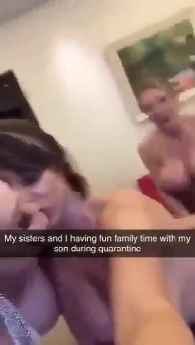 Mom, son and aunts