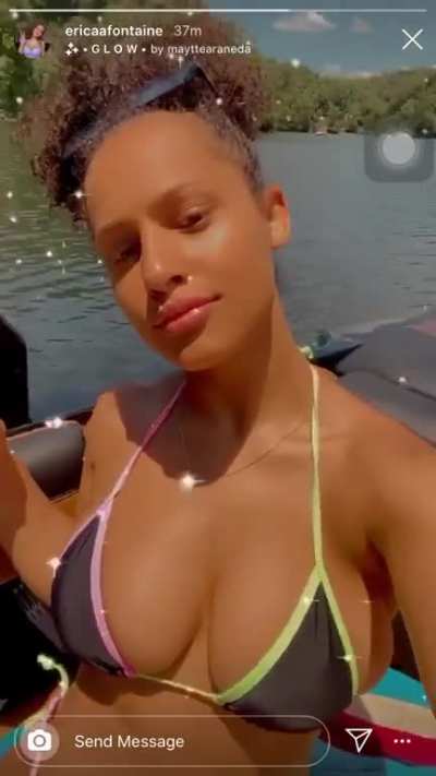 Bikini on a boat