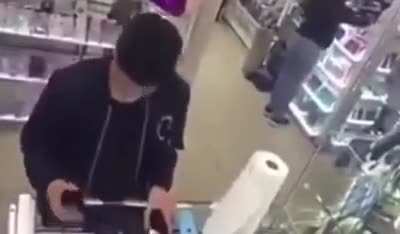 Theft in a phone store