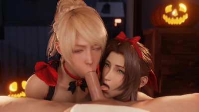 Lunafreya &amp;amp; Aerith - Trick or Treat Part 1 (LazyProcrastinator)