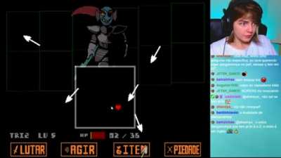 the good old Undertale (its a brazilian streamer called Triz)