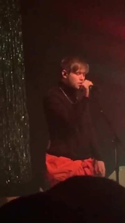 Back when Bearface didn&rsquo;t know the words to Evanie. 🥺❤️ Prom December 2017.