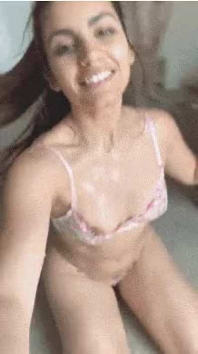 Busty Babe Drenched in Morning Glory 💦💦💦