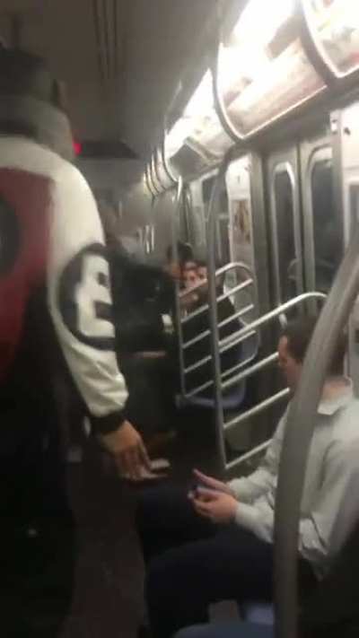 Annoying lady bullies guy for his outdated clothing.