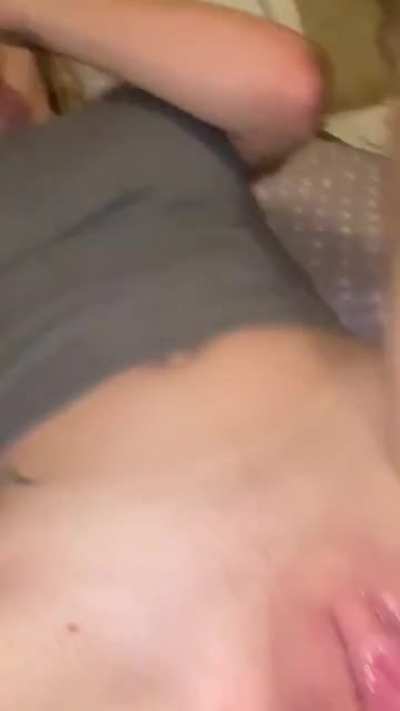 Watch my embarrassed face after he cums in my tight pussy 😈💦👅