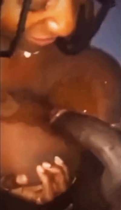 finally we didn't wet her big tits🤫<wbr>😏🌊