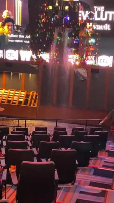 It&rsquo;s raining so hard in Las Vegas that rain is pouring through the Circa Casino.