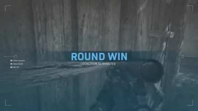 randomly decided to go for a trickshot and actually hit