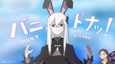 [OC] Echidna celebrates Bunny Day!