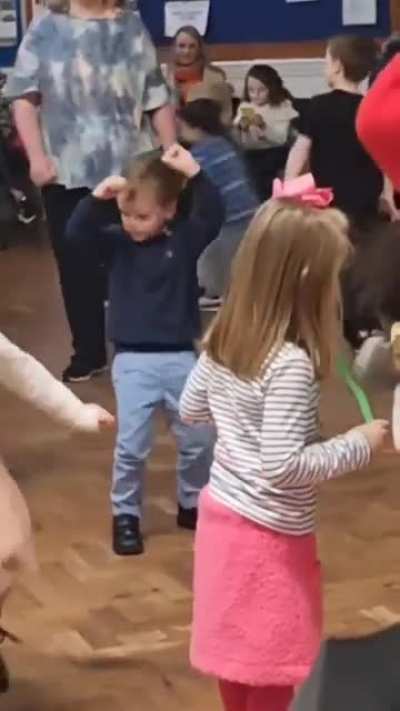 The boy's got moves