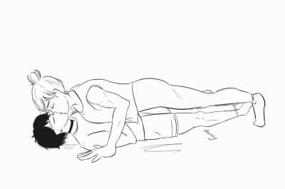 I almost never see this trope with reversed roles so I decided to make a GIF of it!