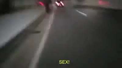 27 year old Japanese man goes on scooter nsked at 2:30 AM while screaming sex.