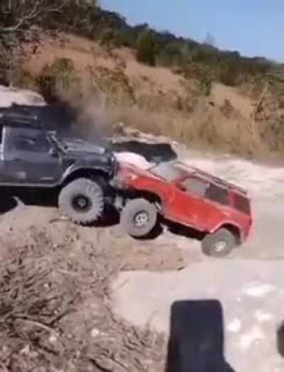 Just two cars playing together