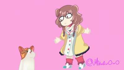 Korone and PopCat UwU