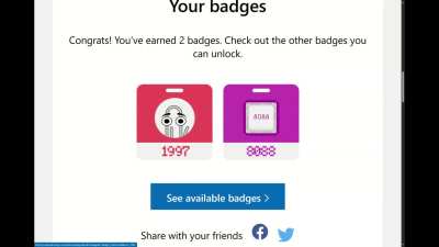Spotted in Microsoft Rewards badges a while back