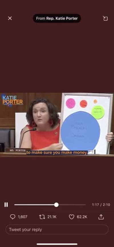 Honestly I wish we had her in the GME hearings rather than some bs gentleman from wherever&hellip;